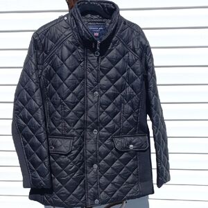 London Fog Womens Black Quilted Jacket